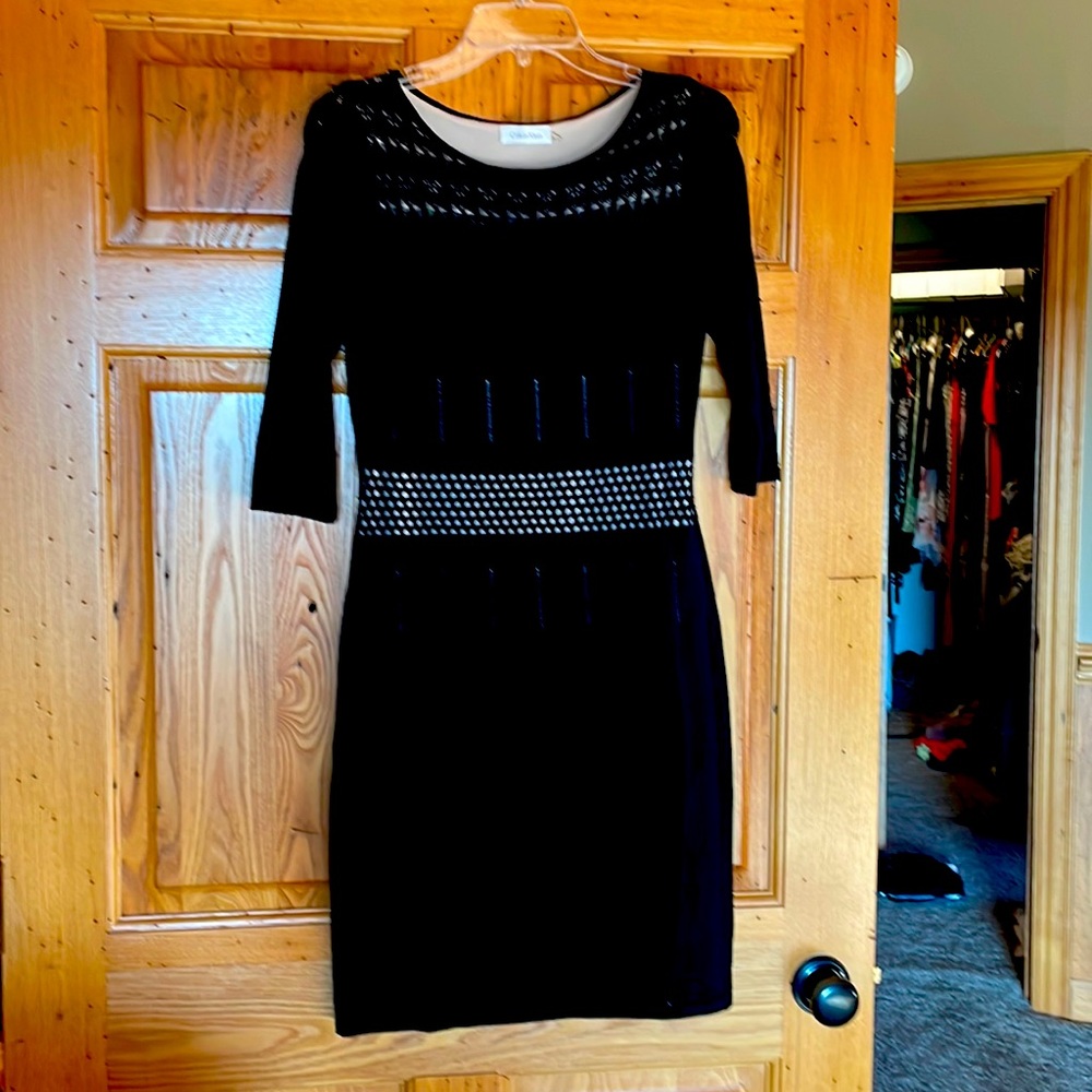 Woman’s dress black knit lined